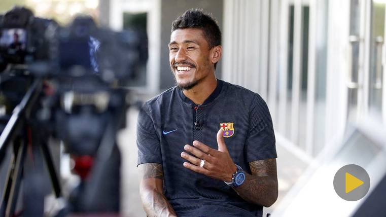 Paulinho Saves a sad memory of his arrival to the Barça