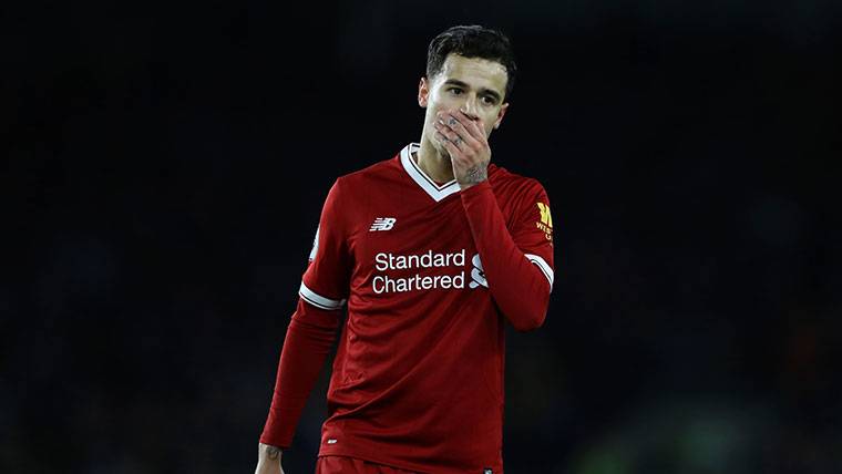 In England already give by stray to Philippe Coutinho