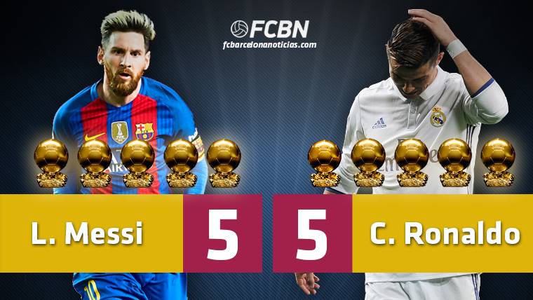 Messi and Cristiano dominate the Balloon of Gold in the last decade