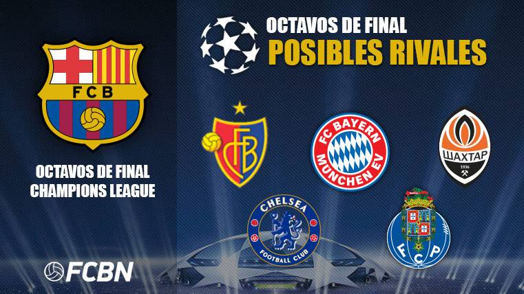 The 5 possible rivals of the Barça in eighth of Champions