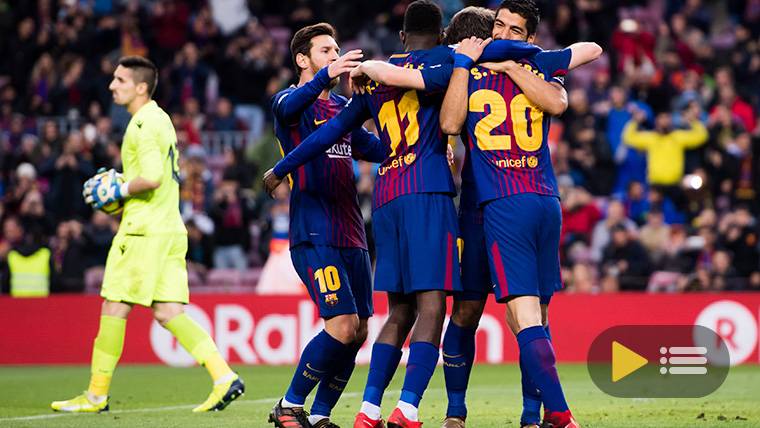 Video summary: FC Barcelona 3 Raise 0 (LaLiga J18)