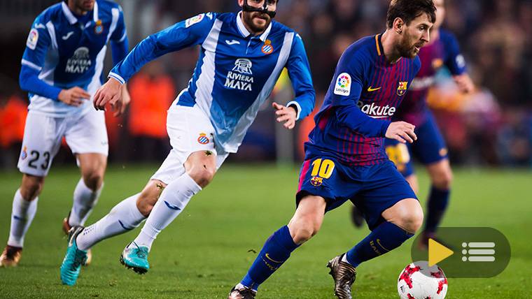 Video summary: FC Barcelona 2 RCD Espanyol 0 (1/4 of Glass)