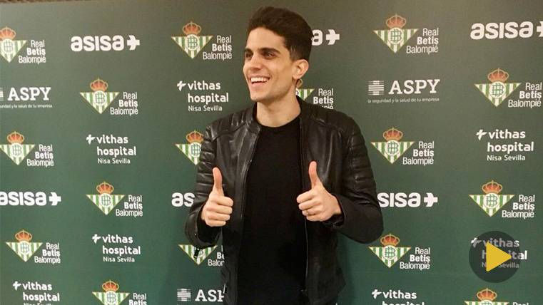 The most surrealist video in the presentation of Marc Bartra