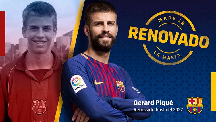 OFFICIAL: Gerard Hammered renews with the FC Barcelona until 2022
