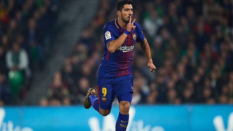 GUNMAN: Luis Suárez shot first against the Espanyol