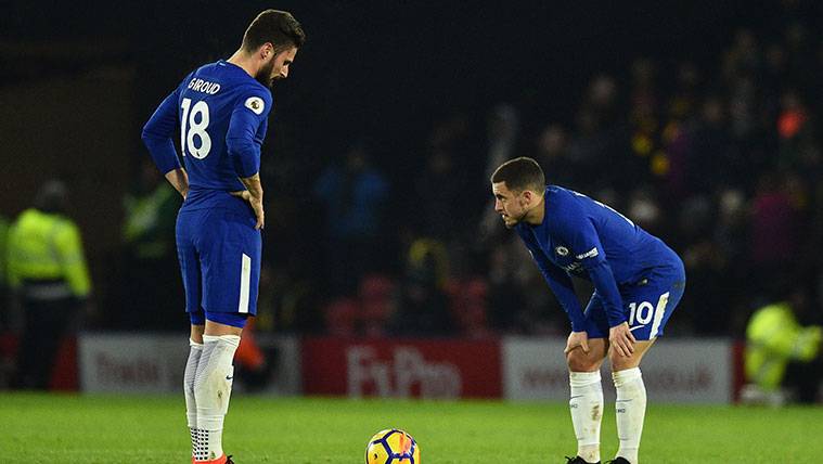 Chelsea does not react and goes back goleado of Watford (4-1)