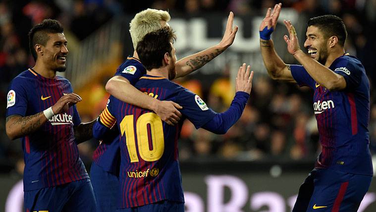 Partidazo Of a Suárez that it does not need to mark to shine