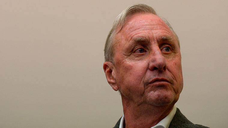 The detail of the city of Amsterdam with Johan Cruyff