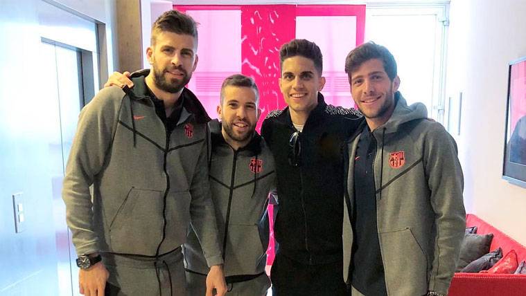 The unexpected support of the FC Barcelona in his visit to Seville