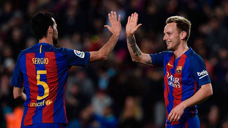 Sergio Busquets-Ivan Rakitic: the double fashionable pivote in the Barça
