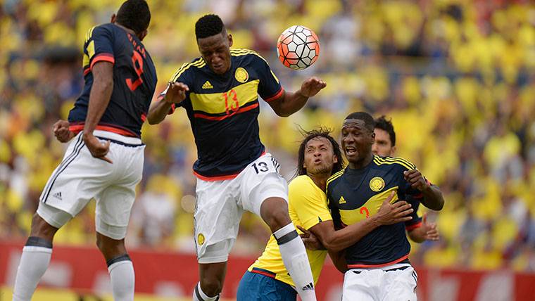 Yerry Mina, acting in the Barça but ‘intocable’ for Colombia