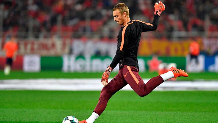 Jasper Cillessen already prepares  to take action with the Barça