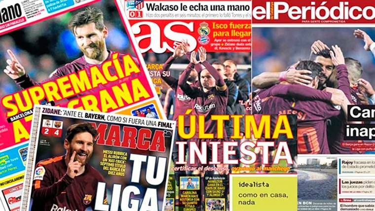 The international press surrenders to the ‘doublet’ of the FC Barcelona