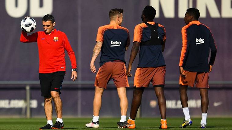 The only dilemma of Valverde for the next onces of the Barça