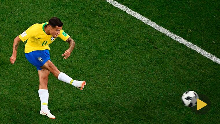 Coutinho Premières  with Brazil with golazo and warning for the Barça