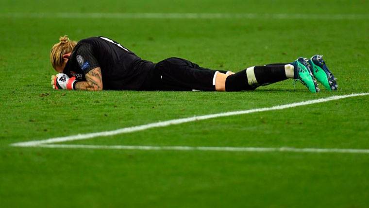 A codazo of Bouquets caused a cerebral shock to Karius that influenced in his performance