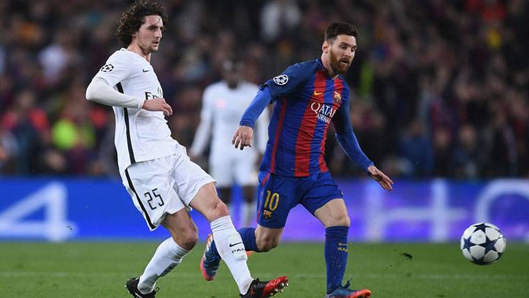 The PSG denies  to traspasar to Adrien Rabiot to the FC Barcelona