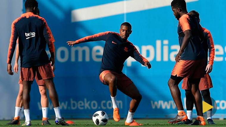 A year of the fight of Neymar with Semedo in the FC Barcelona