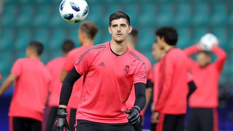 I wrap in the Real Madrid: Courtois, out of the Supercopa of Europe