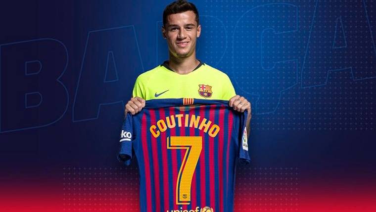 Coutinho Changes of dorsal and remains  with the ‘7’ of the Barcelona