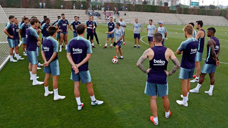 Two canteranos of the Barça struggle for going in in the announcement for the Supercopa of Spain