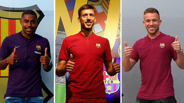 The three signings of the Barça 2018-19, headlines in the friendly against the Rome