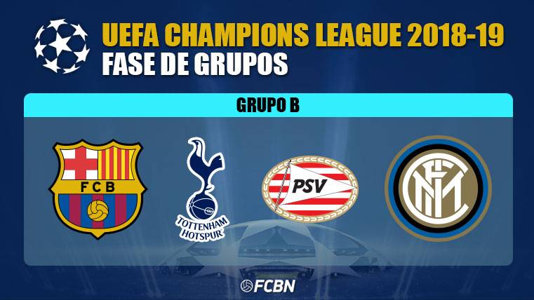 Tottenham, Inter and PSV, rivals of the Barça in the phase of groups of the Champions League