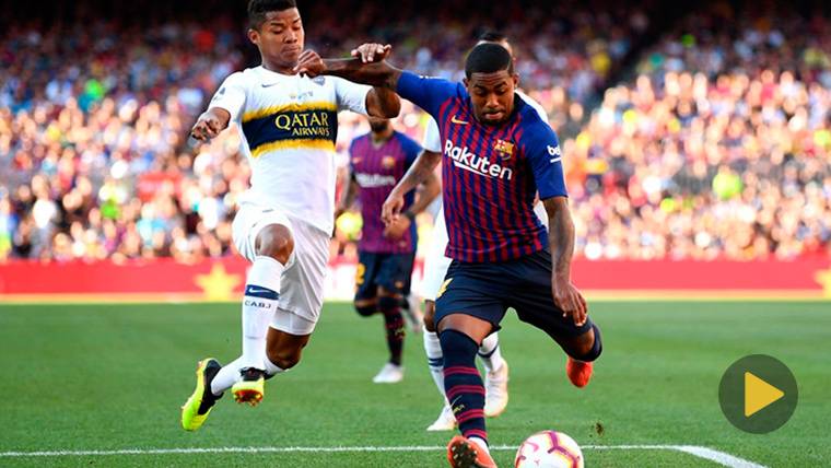 Malcom came, saw and marked: Golazo with the Barça in his debut in the Camp Nou!