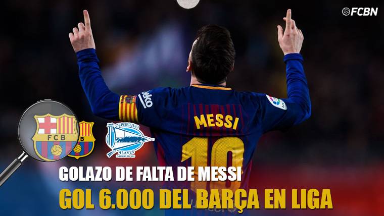 Genialidad Of Messi for the goal 6.000 of the Barcelona in LaLiga!