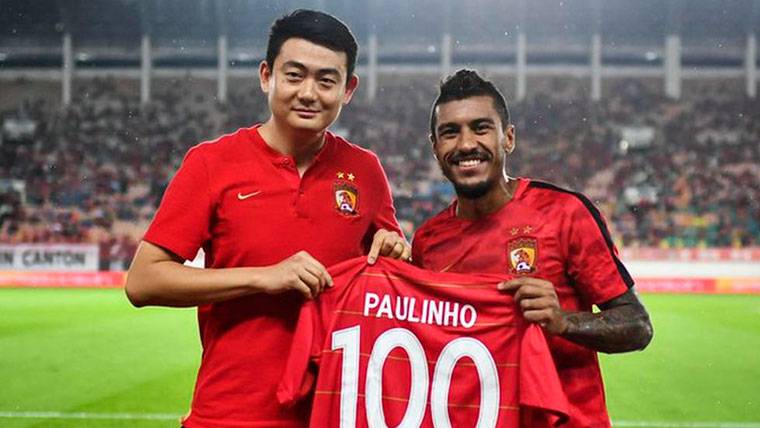 Paulinho Follows ‘on fire’: Doublet during his centenary in China