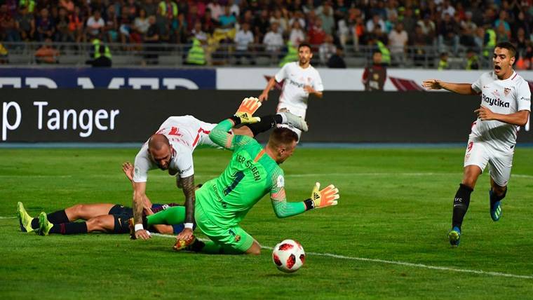Ter Stegen Stopped a penalti that costs another title for the Barça