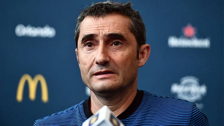 Ernesto Valverde explains his plan with the rotations and elogia the use of the VAR