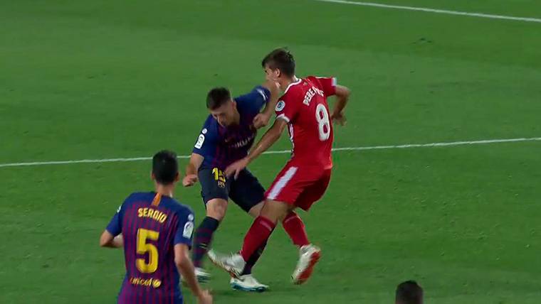 Expulsion more than debatable of Clément Lenglet in the Camp Nou