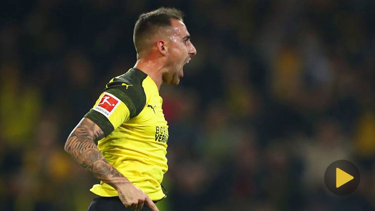 Paco Alcácer premières  with the Borussia marking a golazo