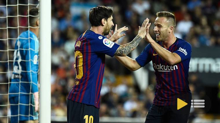 Video summary: Valencia 1 FC Barcelona 1 (LaLiga J8)