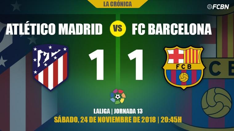 Dembélé Wins  the pardon and saves the leadership of the Barcelona in front of the Athletic of Madrid (1-1)