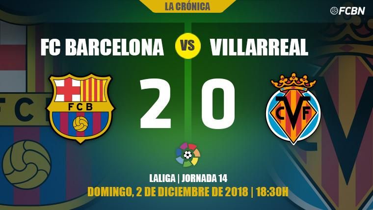 The Barça reinforces his candidature to LaLiga with a very serious victory in front of the Villarreal (2-0)