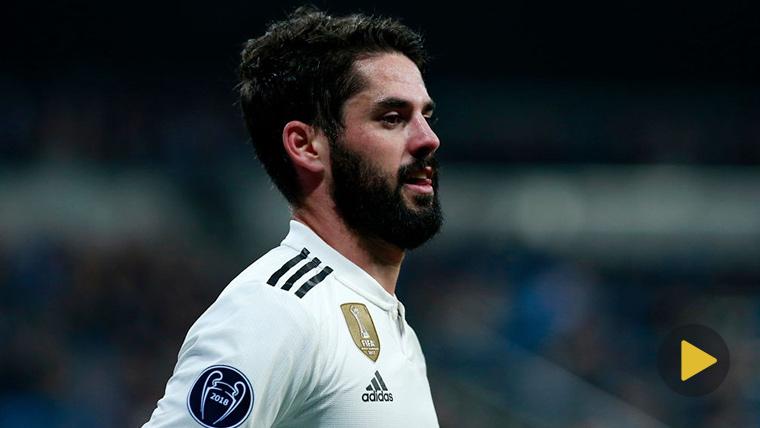 It follows the controversy: Isco  encaró with the terracing of the Bernabéu