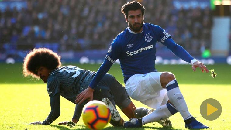 André Gomes is fashionable in the Everton: The fans devote him a song!