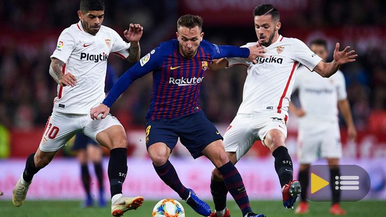 Video summary: Seville 2 FC Barcelona 0 (Glass of Rey)