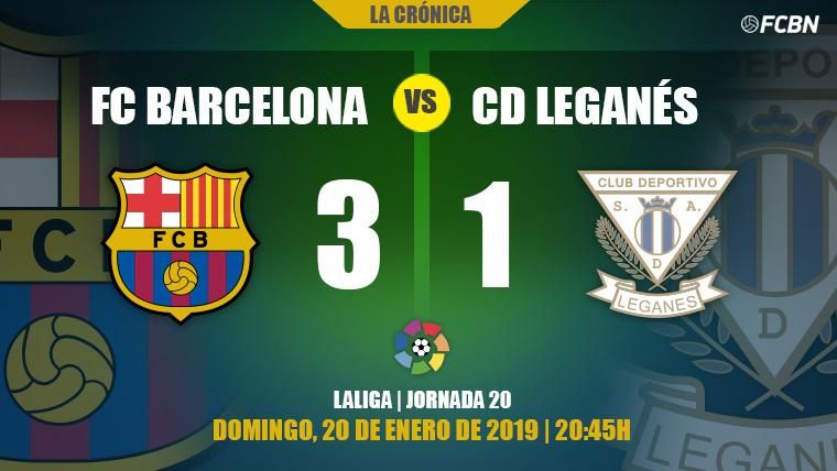 Agridulce Rescue of Messi to a Barça that lost to Dembélé against the Leganés (3-1)