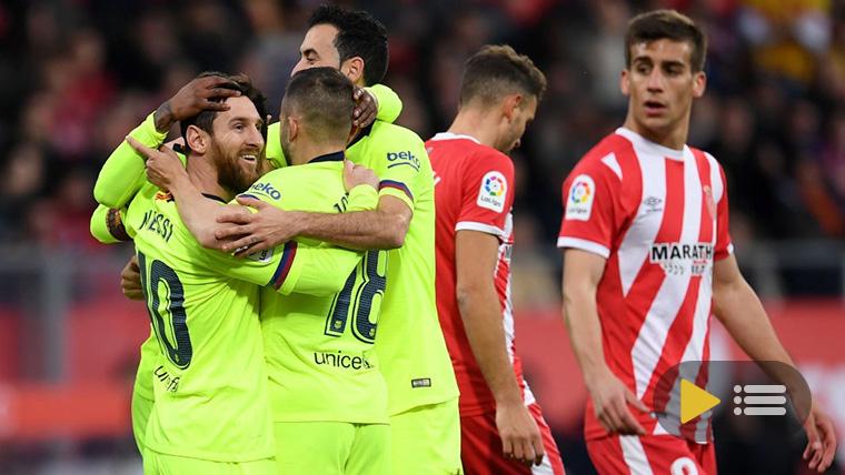Video summary: Girona 0 FC Barcelona 2 (LaLiga J21)