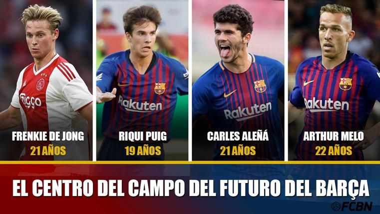 Póker Of cracks to rejuvenate the centre of the field of the Barça