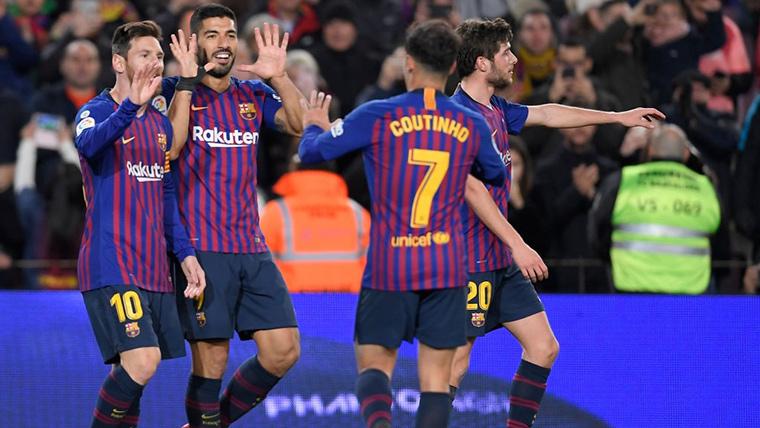 Whiplash of Messi and controversial goal of Luis Suárez to the Leganés