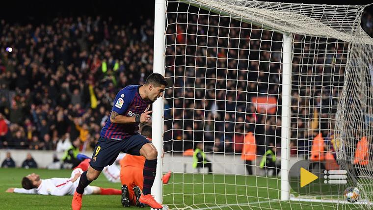 Video summary: FC Barcelona 6 Seville 1 (1/4 Glass of Rey)