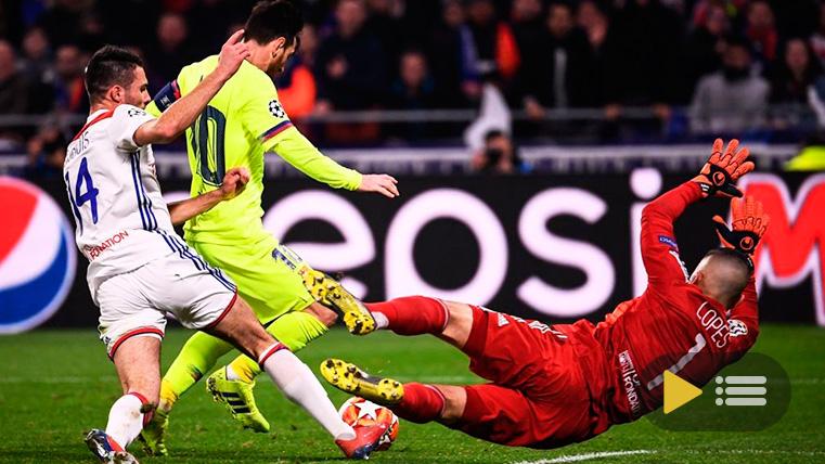 Video summary: Olympique Lyon 0 FC Barcelona 0 (Ida 1/8 Champions)