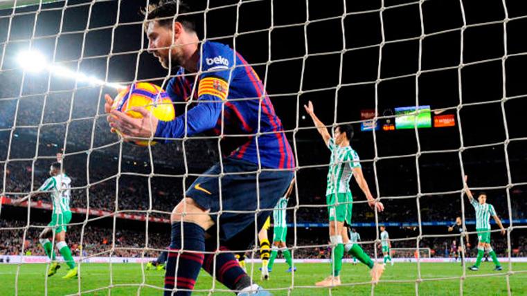 SUBLIME: What golazo of fault of Leo Messi against the Real Betis!