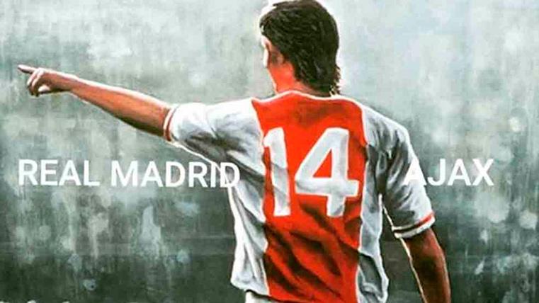 Lovely tribute to Cruyff: The image that already has done  viral
