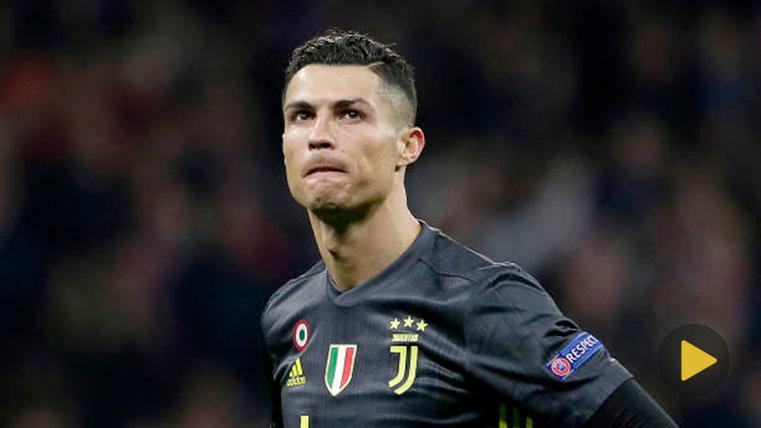 Controversial gesture of Cristiano Ronaldo after falling deleted of the Champions