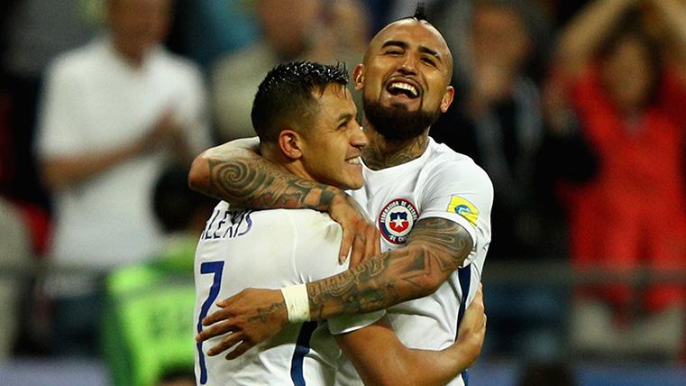 The felt message of Arturo Vidal to Alexis Sánchez after his reunion in Champions